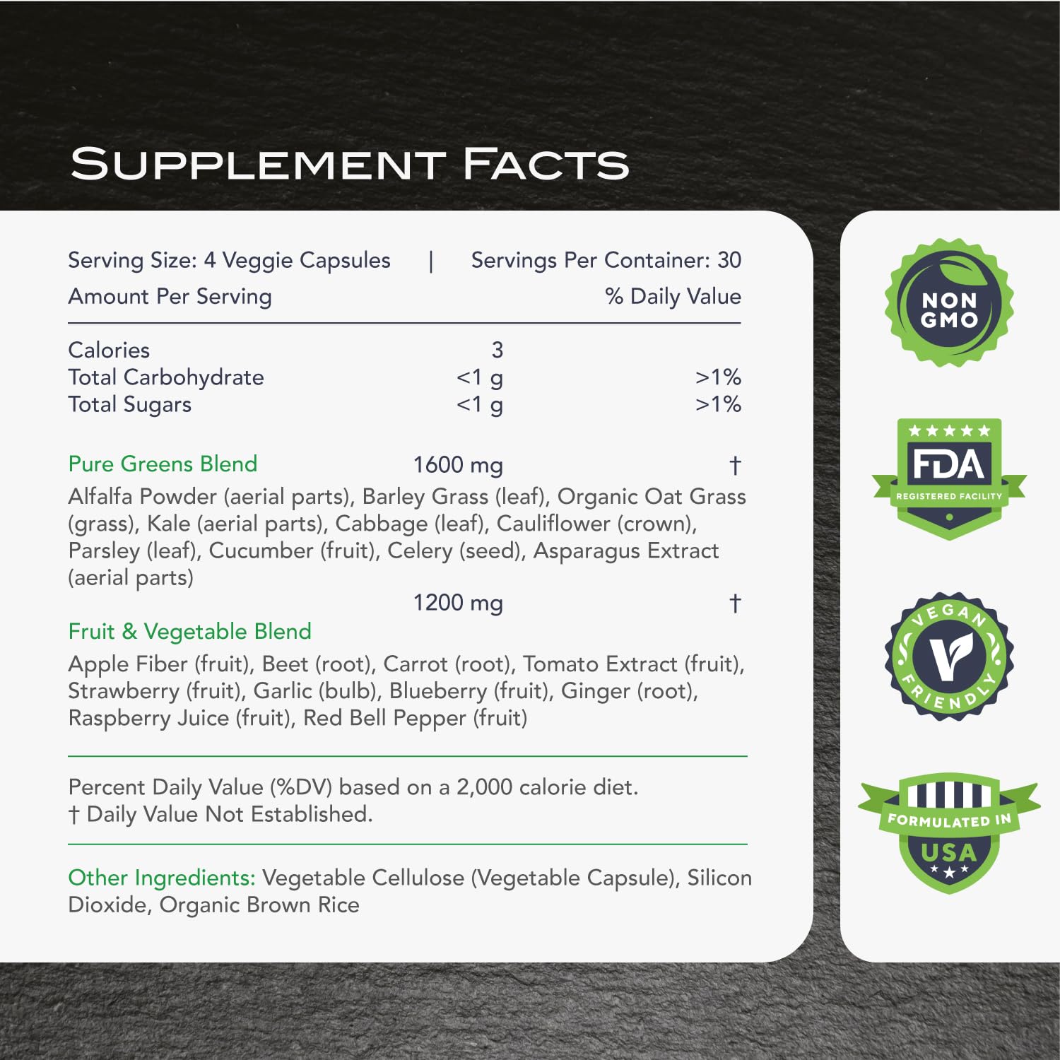 KaraMD Pure Nature fruits bottle highlighting colorful fruit blend for antioxidant support.
