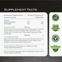 KaraMD Pure Nature fruits bottle highlighting colorful fruit blend for antioxidant support.