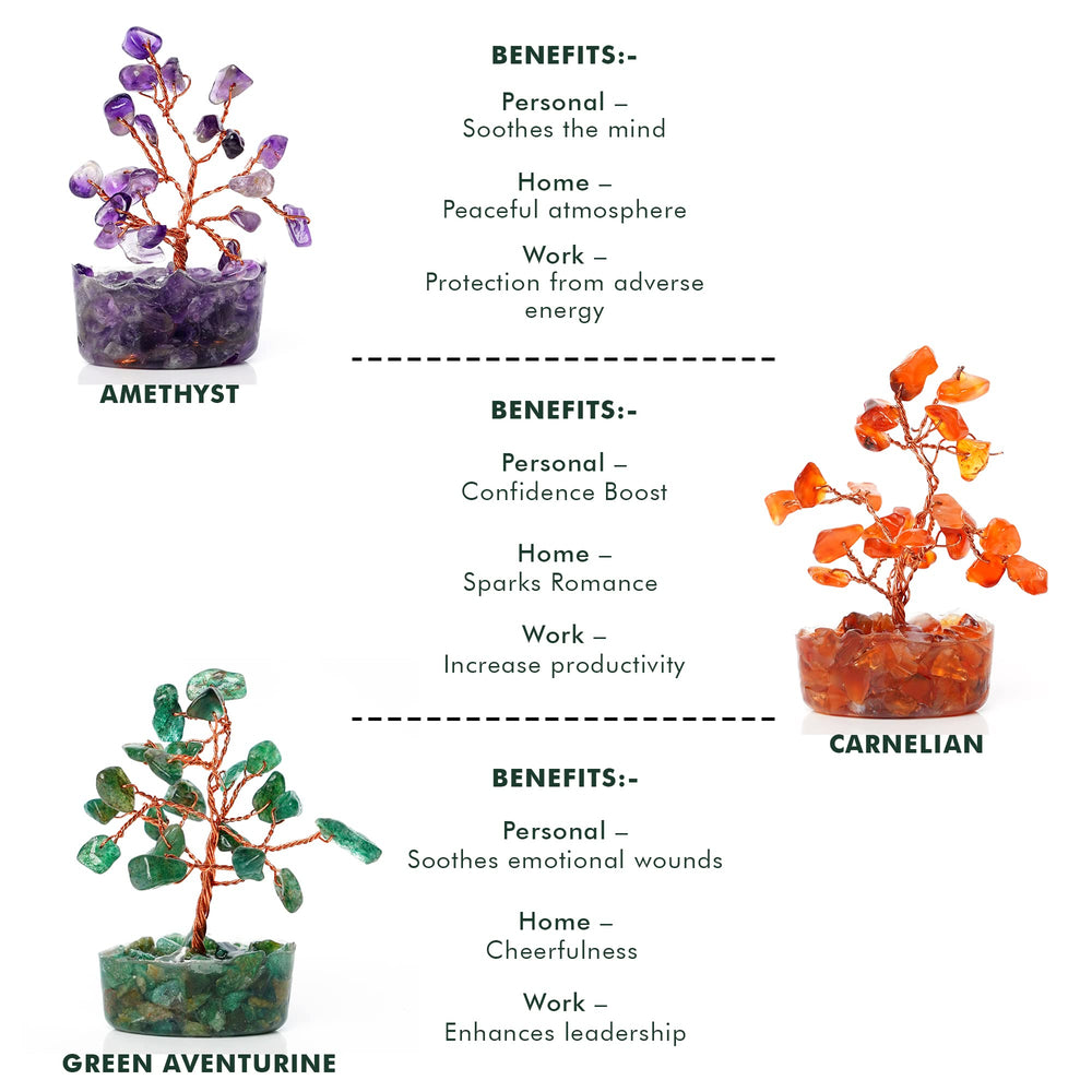 KARMAPLEDGE 7-chakra crystal trees add color and balance to workspace