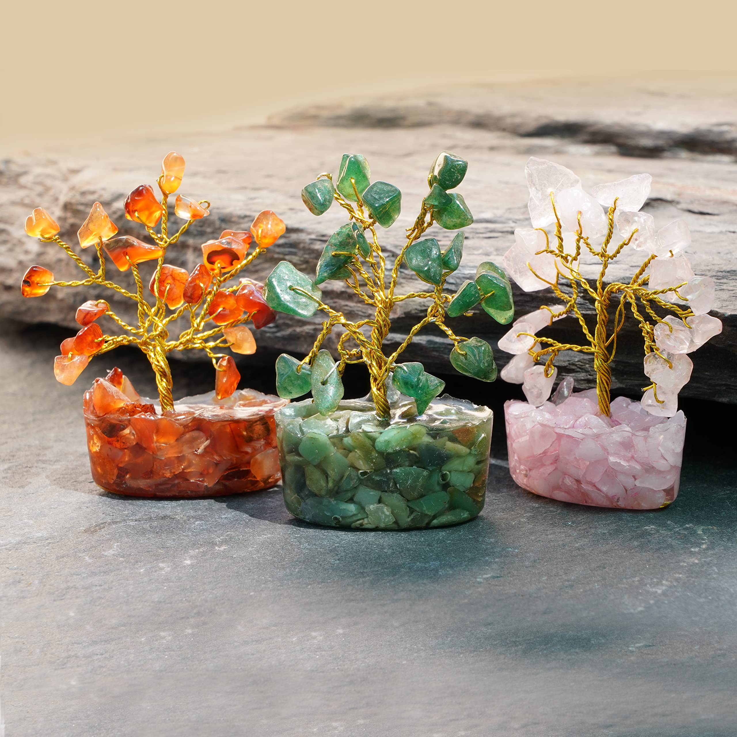 KARMAPLEDGE crystal trees invite prosperity vibes and decorative charm for living rooms