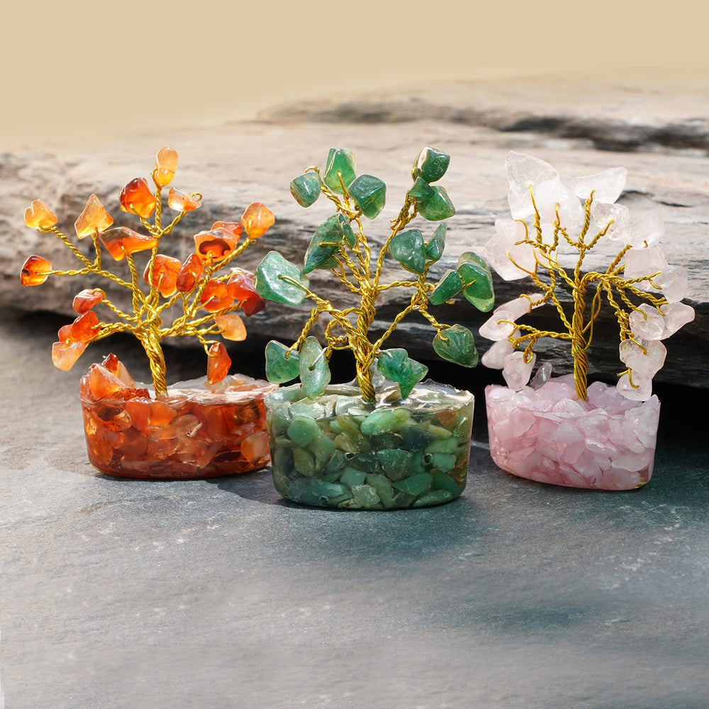 KARMAPLEDGE crystal trees invite prosperity vibes and decorative charm for living rooms