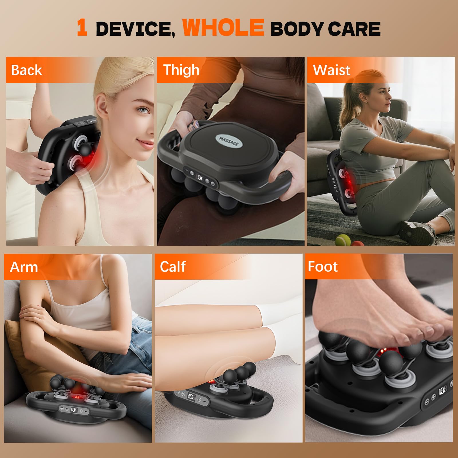 Karrong curved-heads ergonomic design follows your body's contours.