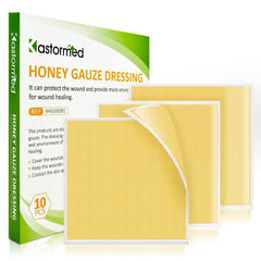 Kastormed Honey Gauze Dressing pack featuring medical-grade Manuka honey for versatile wound care.