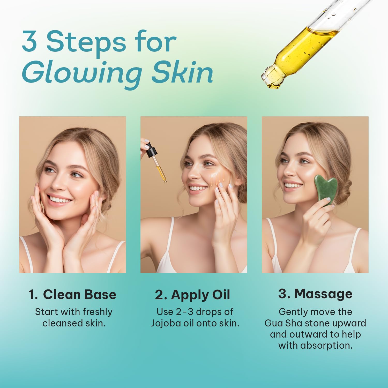 Kate Blanc Jojoba Oil for Hair shows healthy shine without weight.