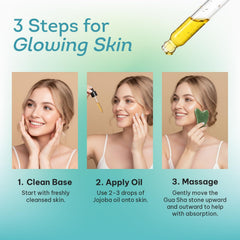 Kate Blanc Jojoba Oil for Hair shows healthy shine without weight.