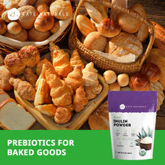 Kate Naturals inulin powder stirred into coffee for creamy sweetness