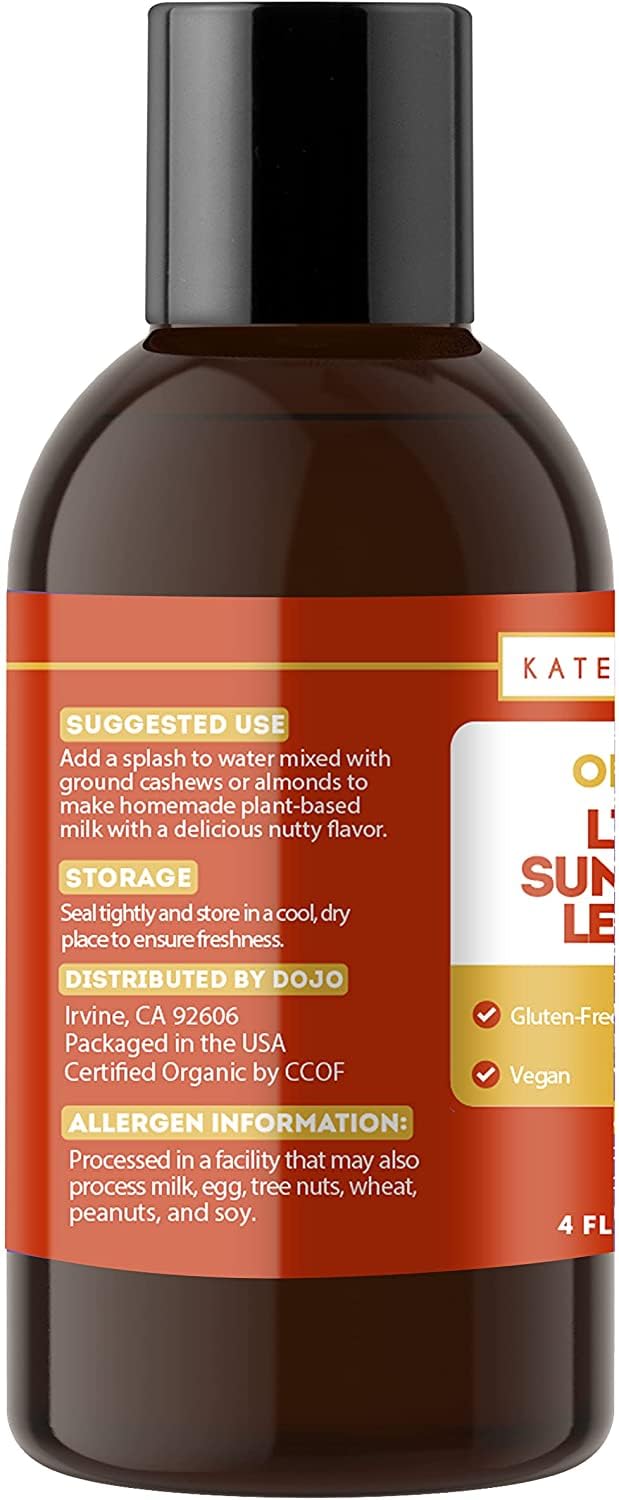 Kate Naturals sunflower lecithin liquid used in gummies for even texture.