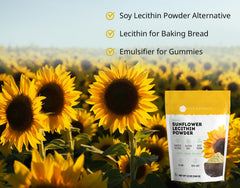 Kate Naturals sunflower lecithin powder for gummies helps bind and set chewy treats.