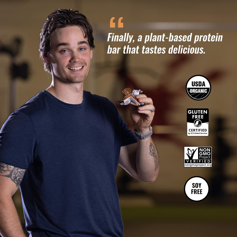 Nutrition facts panel for Kate's Real Food Organic Protein Bar