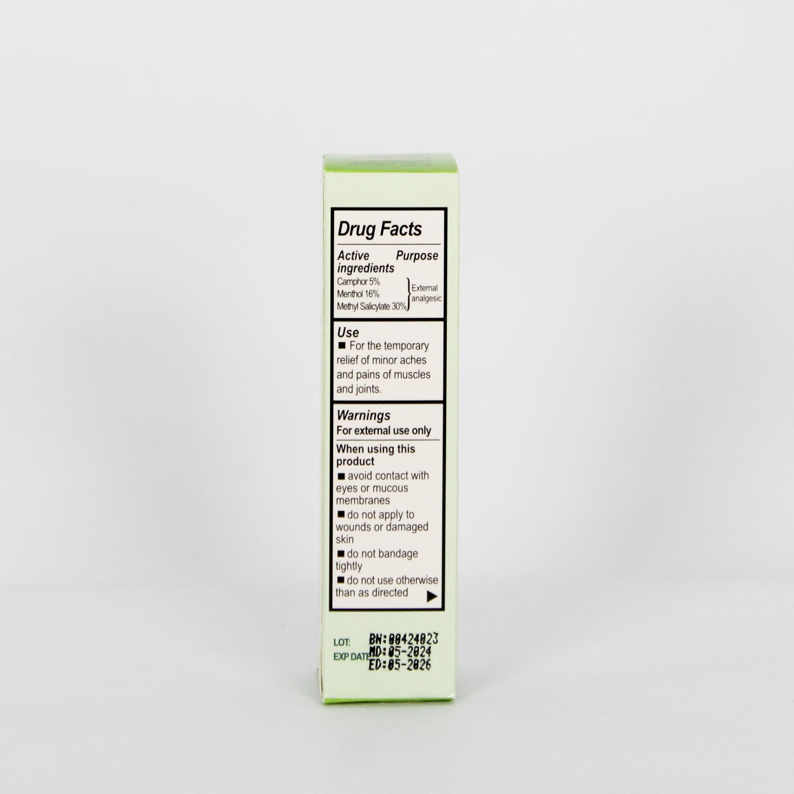 Katinko menthol camphor eucalyptus ingredients provide soothing cooling sensation.
