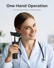 KAUGIC ear wax cleaner demonstrates targeted cleaning with pressurized water flow