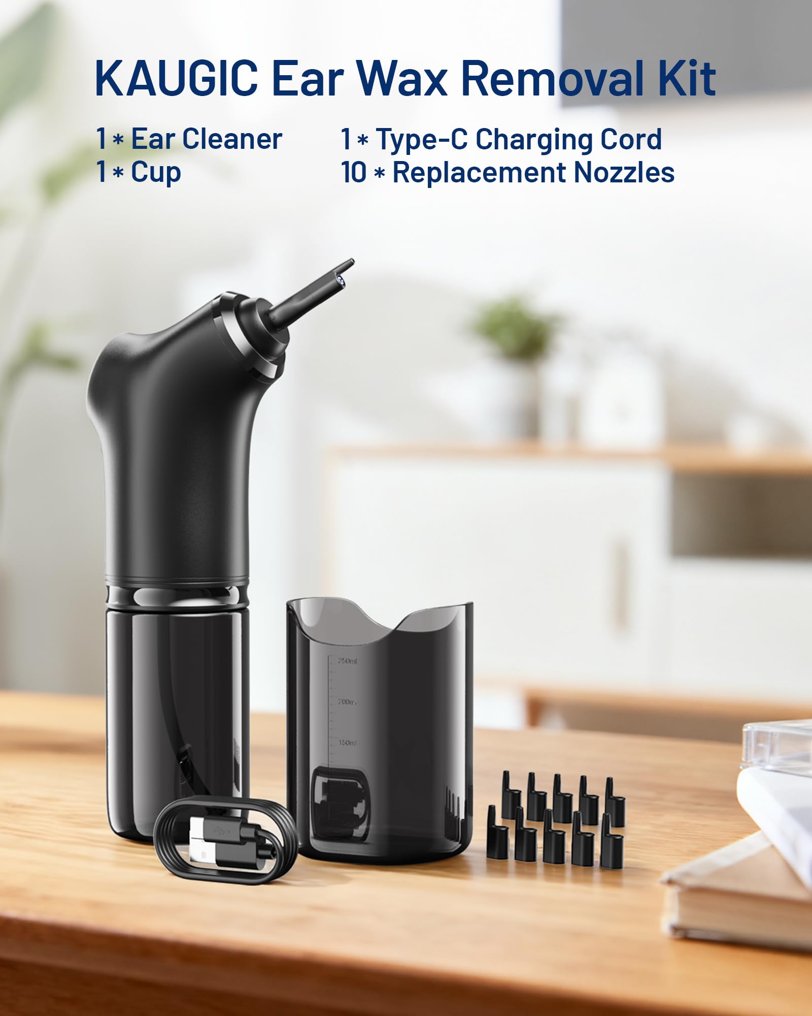 KAUGIC ear basin and accessories organize your cleaning setup