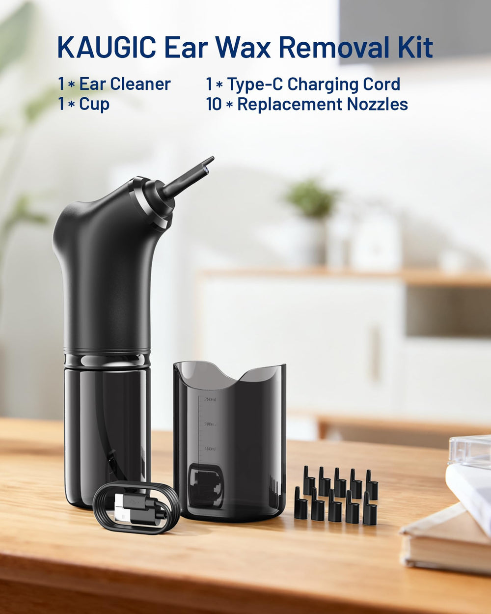 KAUGIC ear basin and accessories organize your cleaning setup