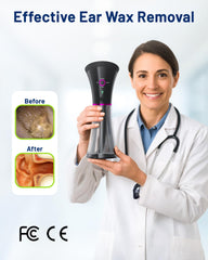 KAUGIC ear cleaner shows water temperature sensor indicator for safer use
