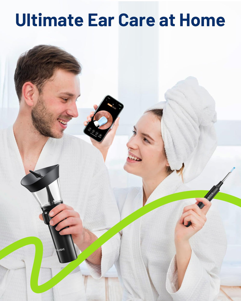 KAUGIC ergonomic grip design provides comfortable operation during use.