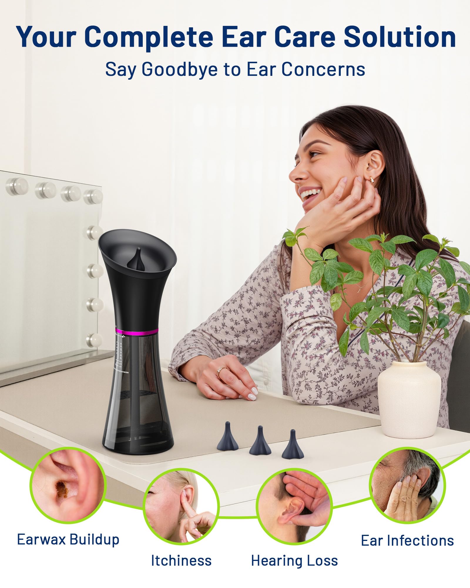 KAUGIC easy-clean design allows rinsing under a tap