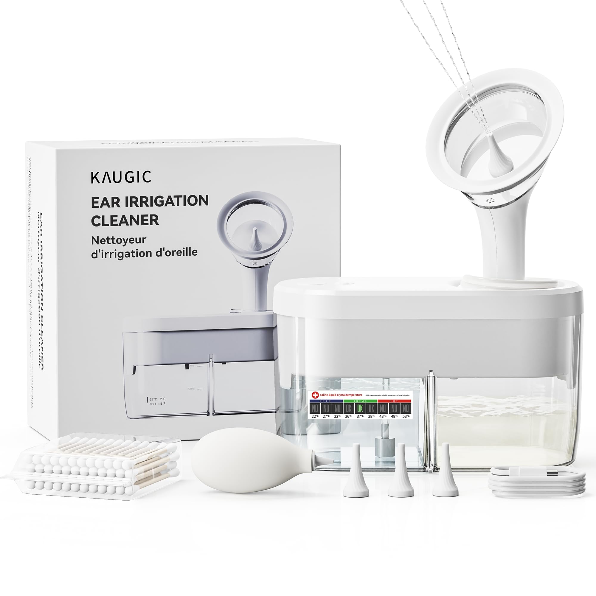 KAUGIC main unit for safe, easy ear cleaning with ergonomic design