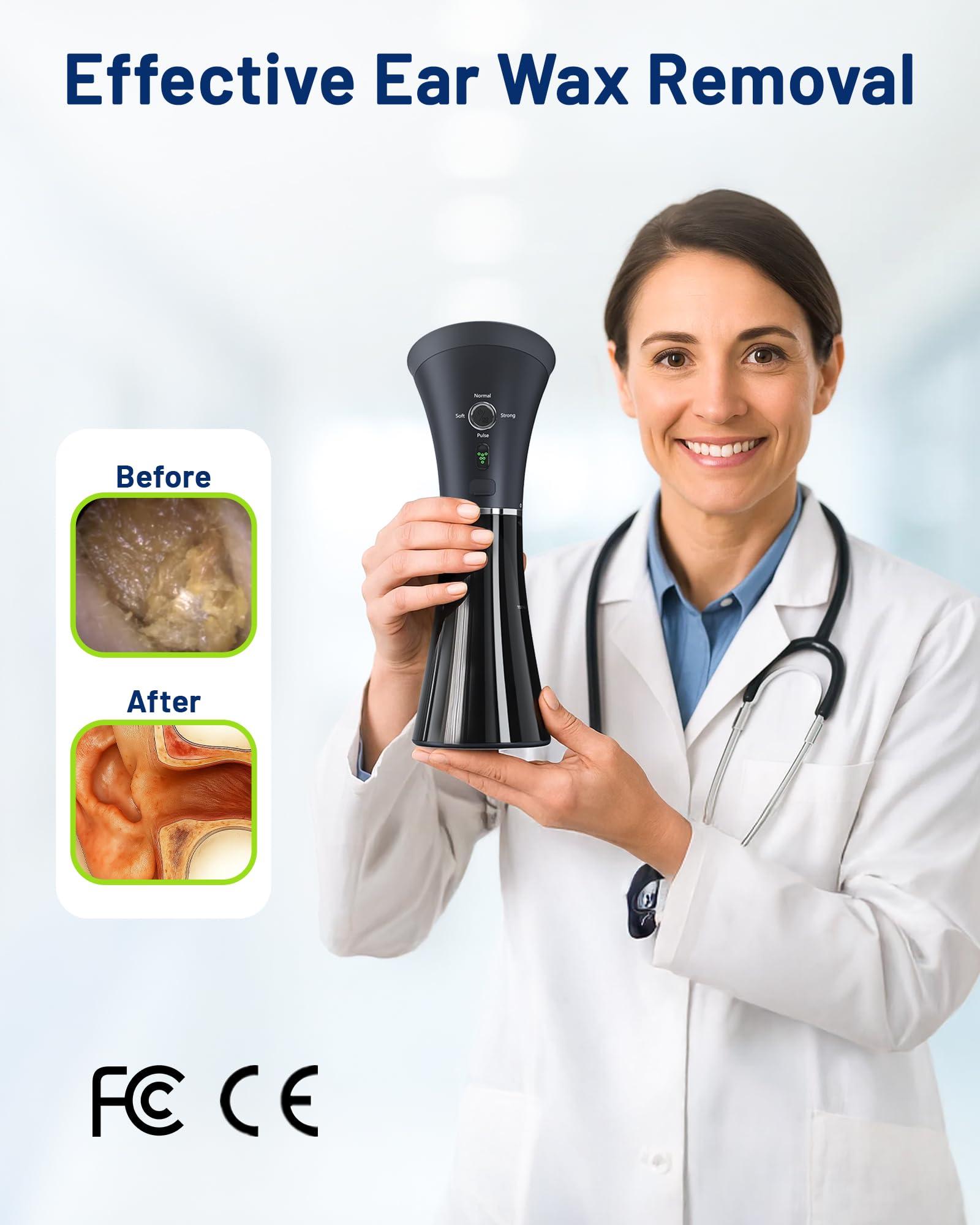 KAUGIC green temperature indicator guides safe operation during cleanup sessions
