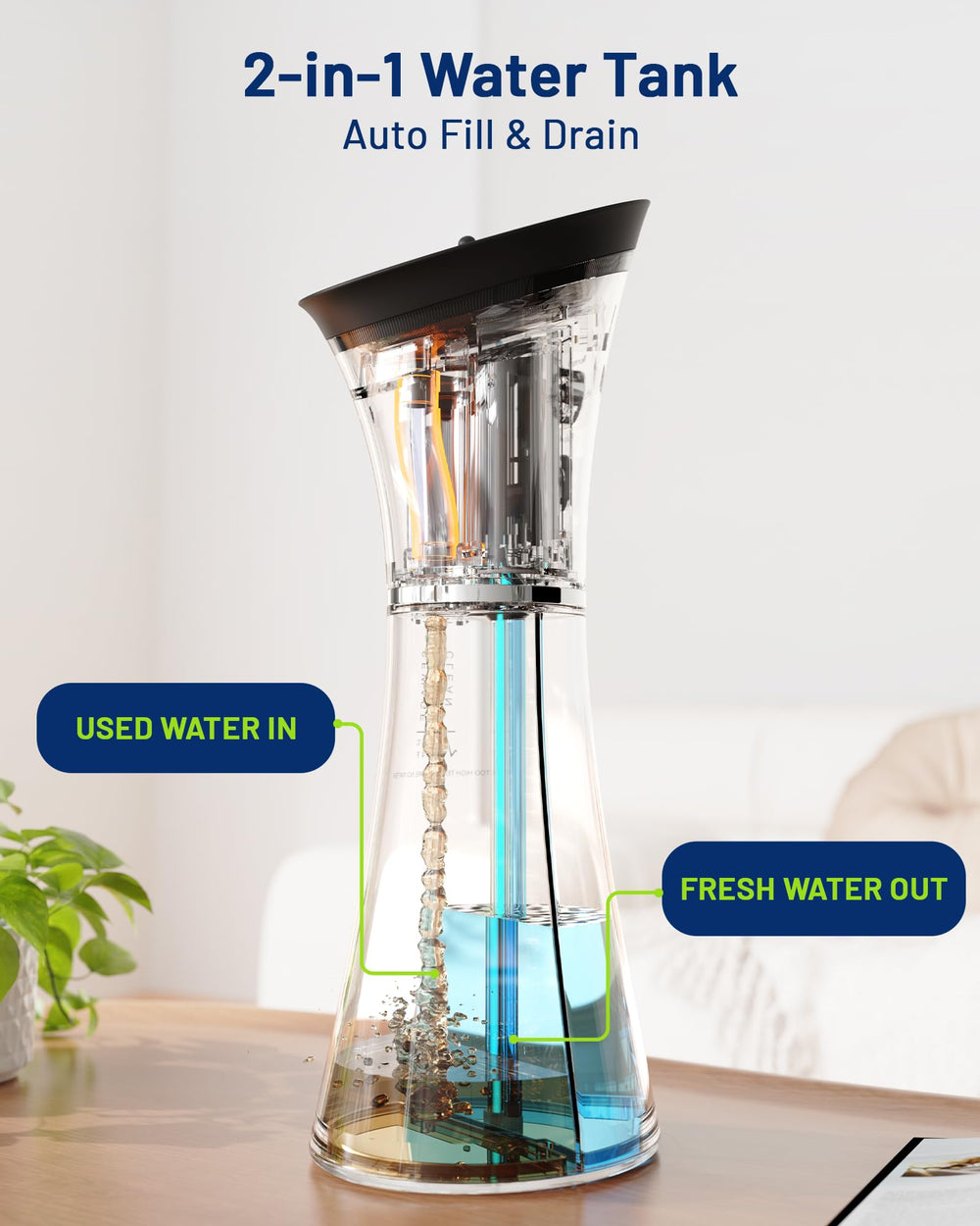 IPX7 waterproof rating allows usage in shower or sink safely.