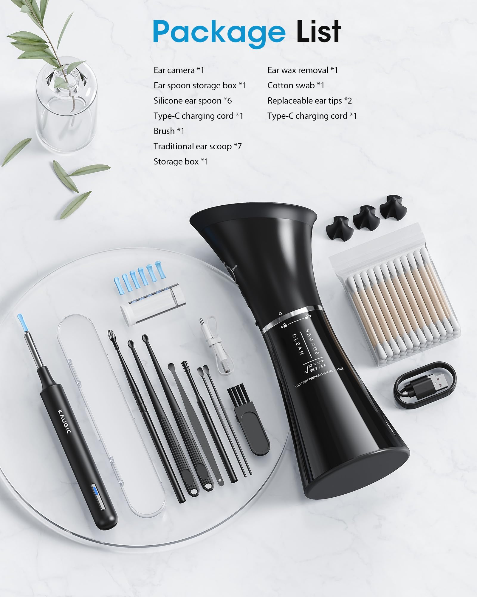 KAUGIC portable ear care solution keeps routines convenient at home.