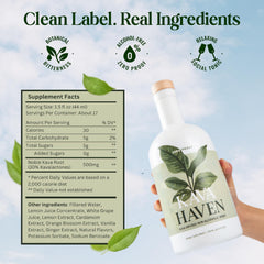 Kava Haven lemon-ginger flavor close-up highlighting citrus notes.