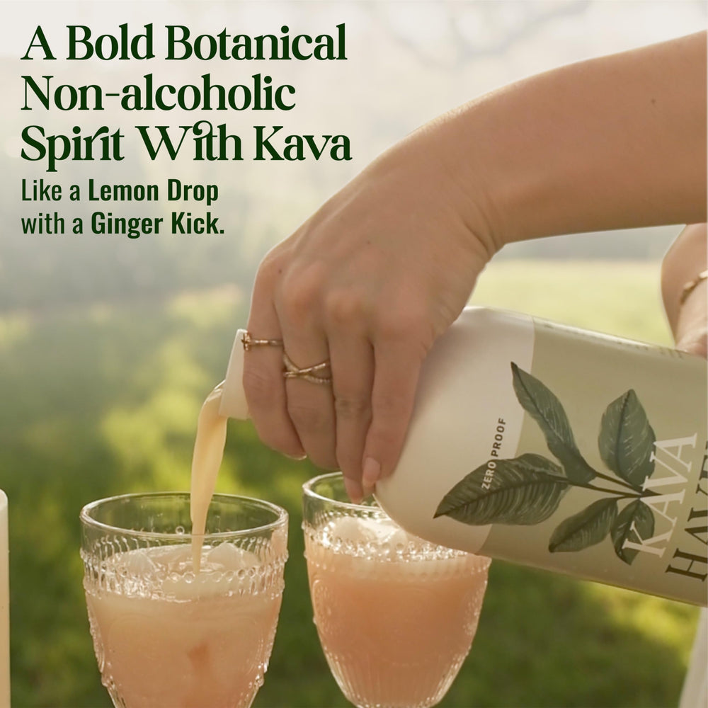 Kava Haven spirit poured into glass for easy mocktails.