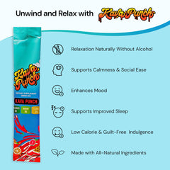 KAVA PUNCH glass with poured drink for social, alcohol-free moments