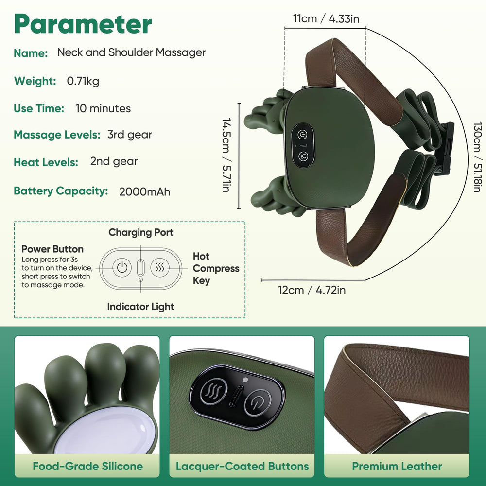 KAXLIDEN portable massager shown for office, home, travel
