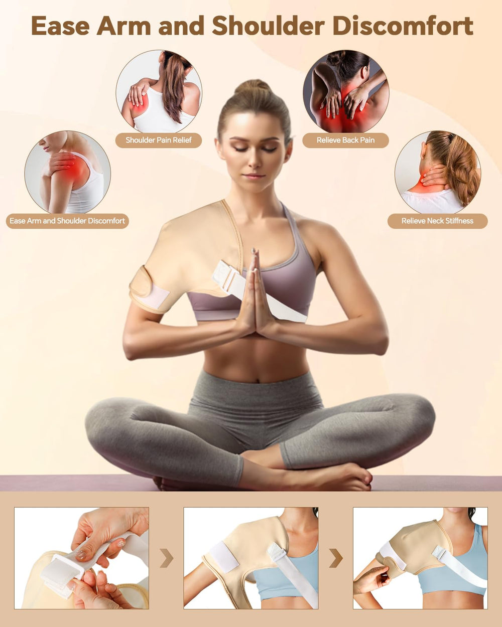 KAXRUO breast-left wrap provides focused warmth for upper body comfort.