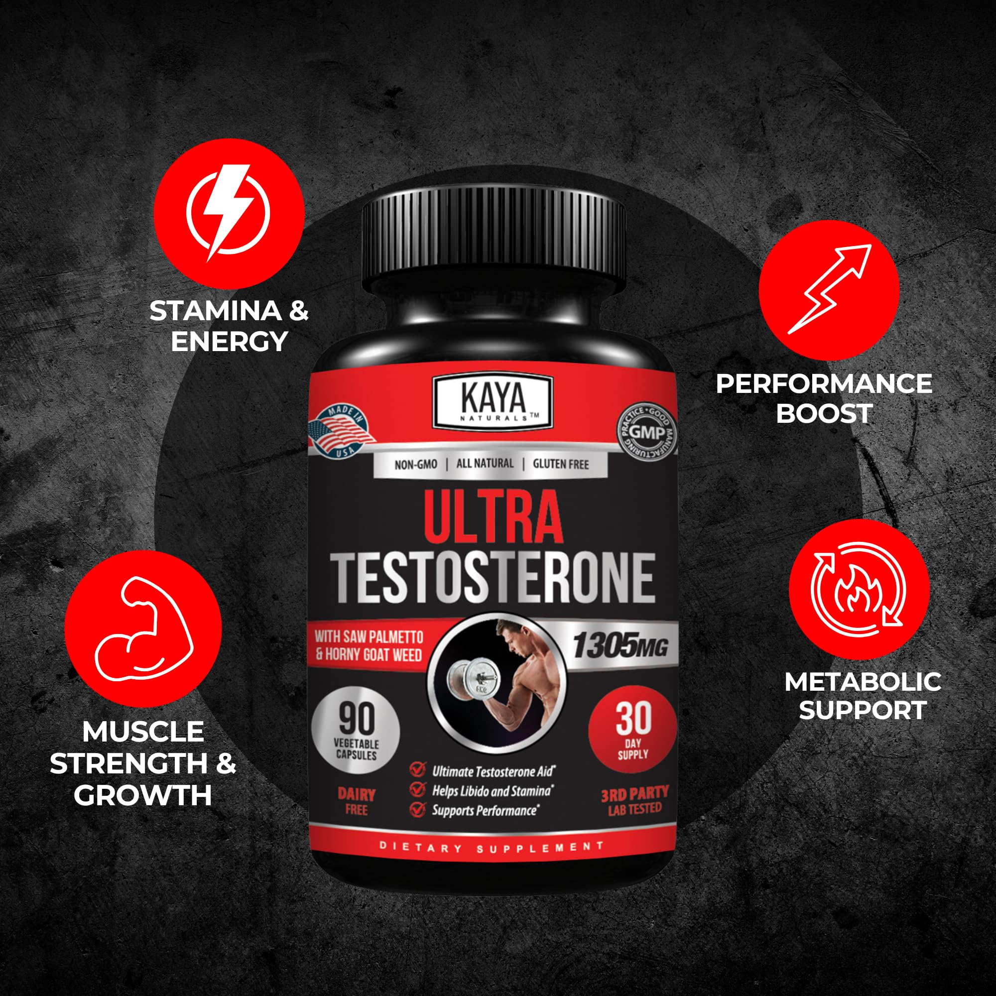 Kaya Naturals Ultra Testosterone Tribulus component detail.
