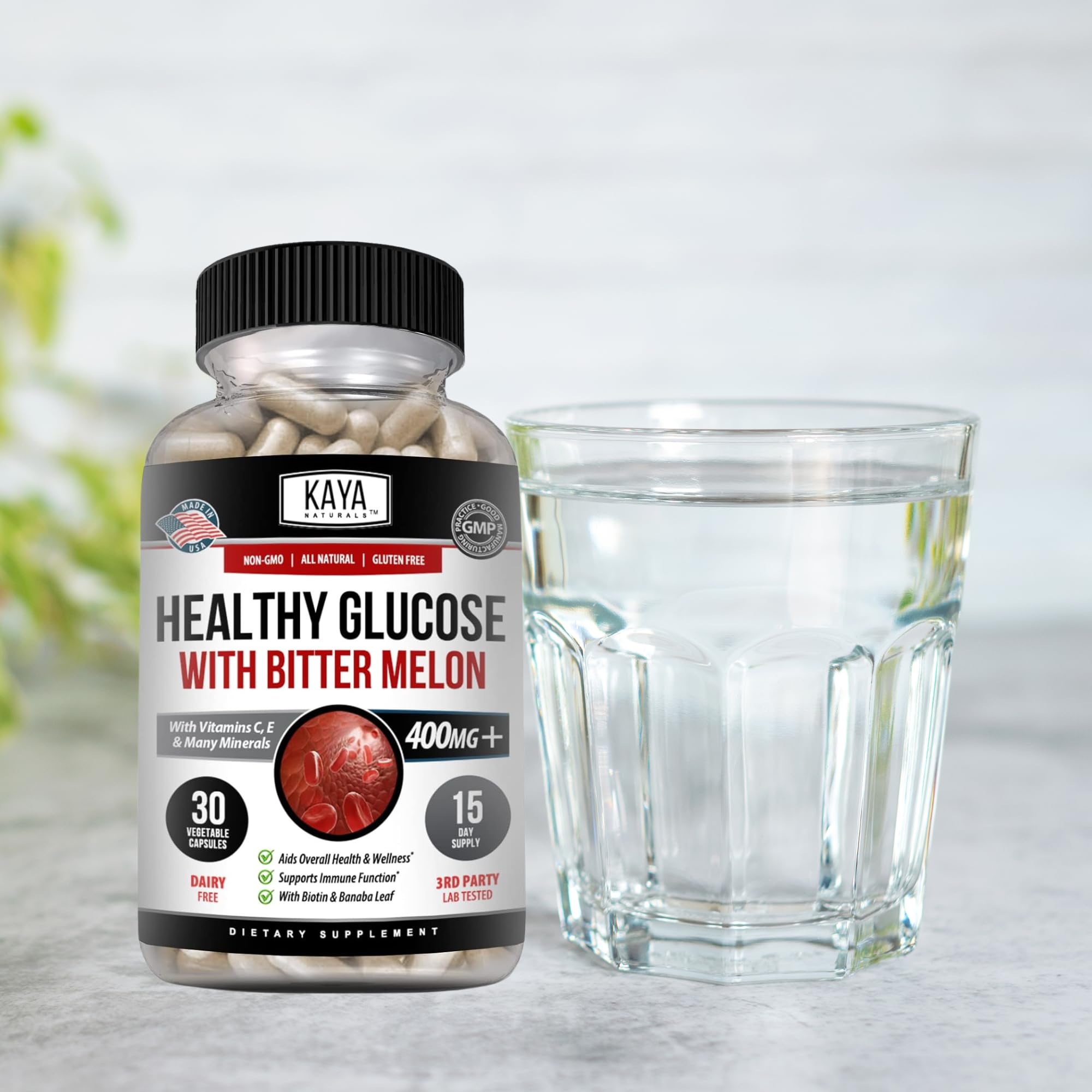 Kaya Naturals Healthy Gluco alpha-lipoic acid visual for antioxidants