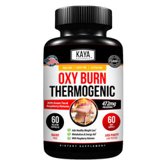Kaya Naturals Oxy Burn bottle front view for energy support.