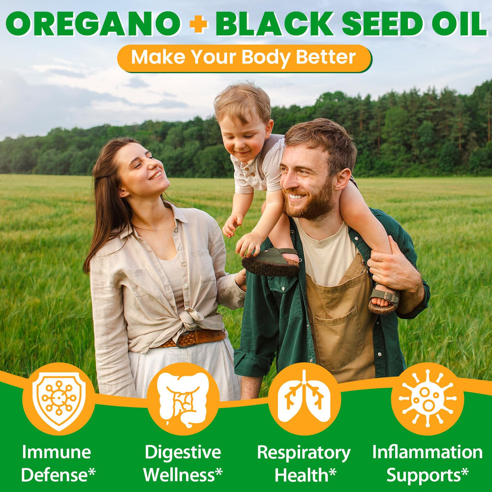 KCORMES Oil of Oregano label close-up emphasizing 17-in-1 formula