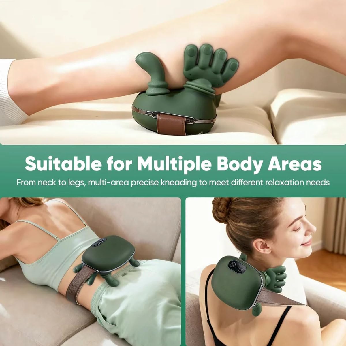 KDKXJU dual-zone heating demonstrates consistent warmth for neck and shoulders.