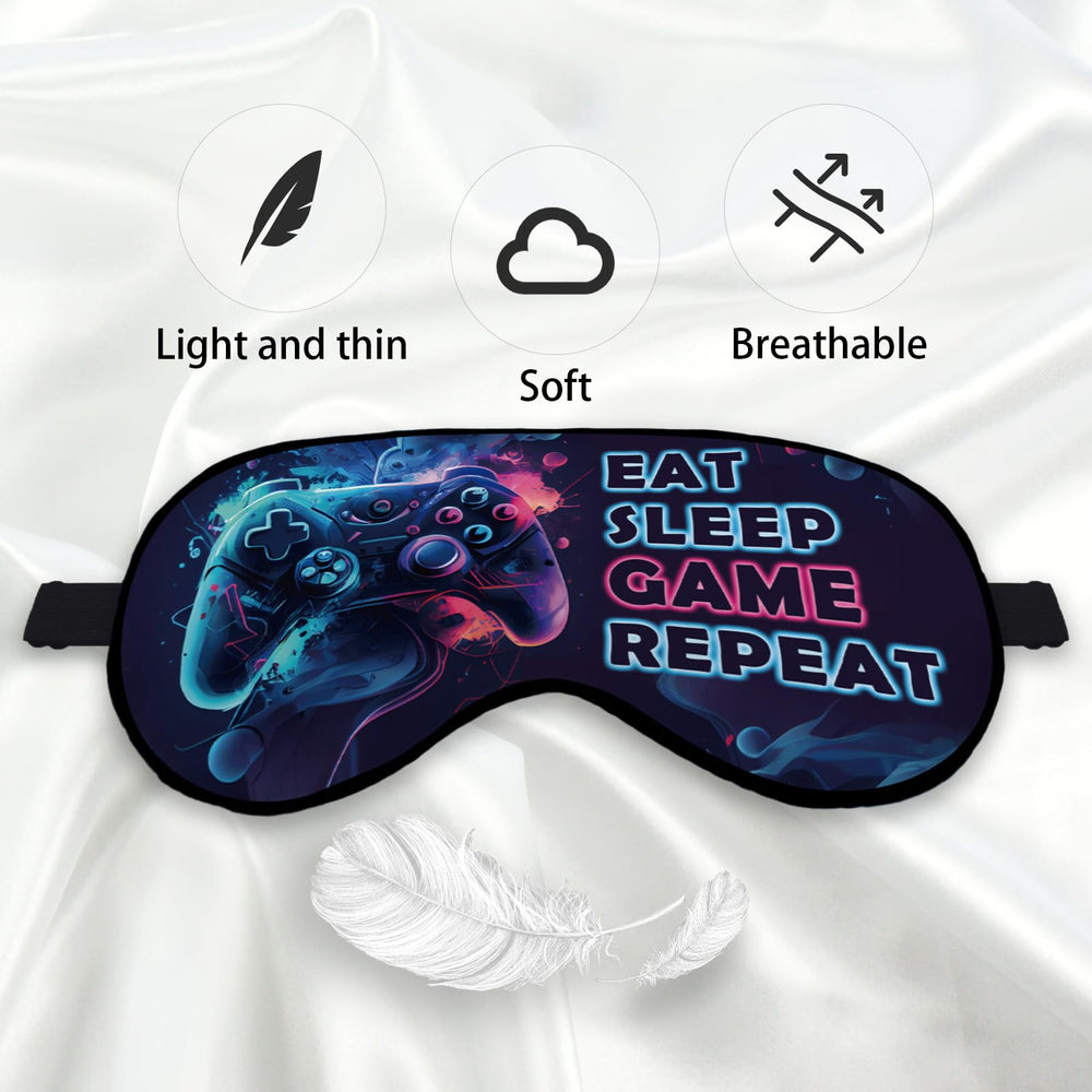 kdqua silk soft eye mask breathable fabric enhances comfort while resting.