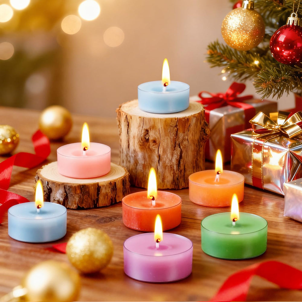 KEARLGMBH decorative tealights on a table create elegant centerpiece vibes