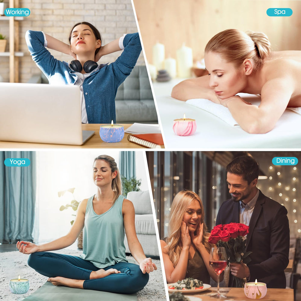Vela para spa y yoga KEARLGMBH: acompaña sesiones con aroma suave