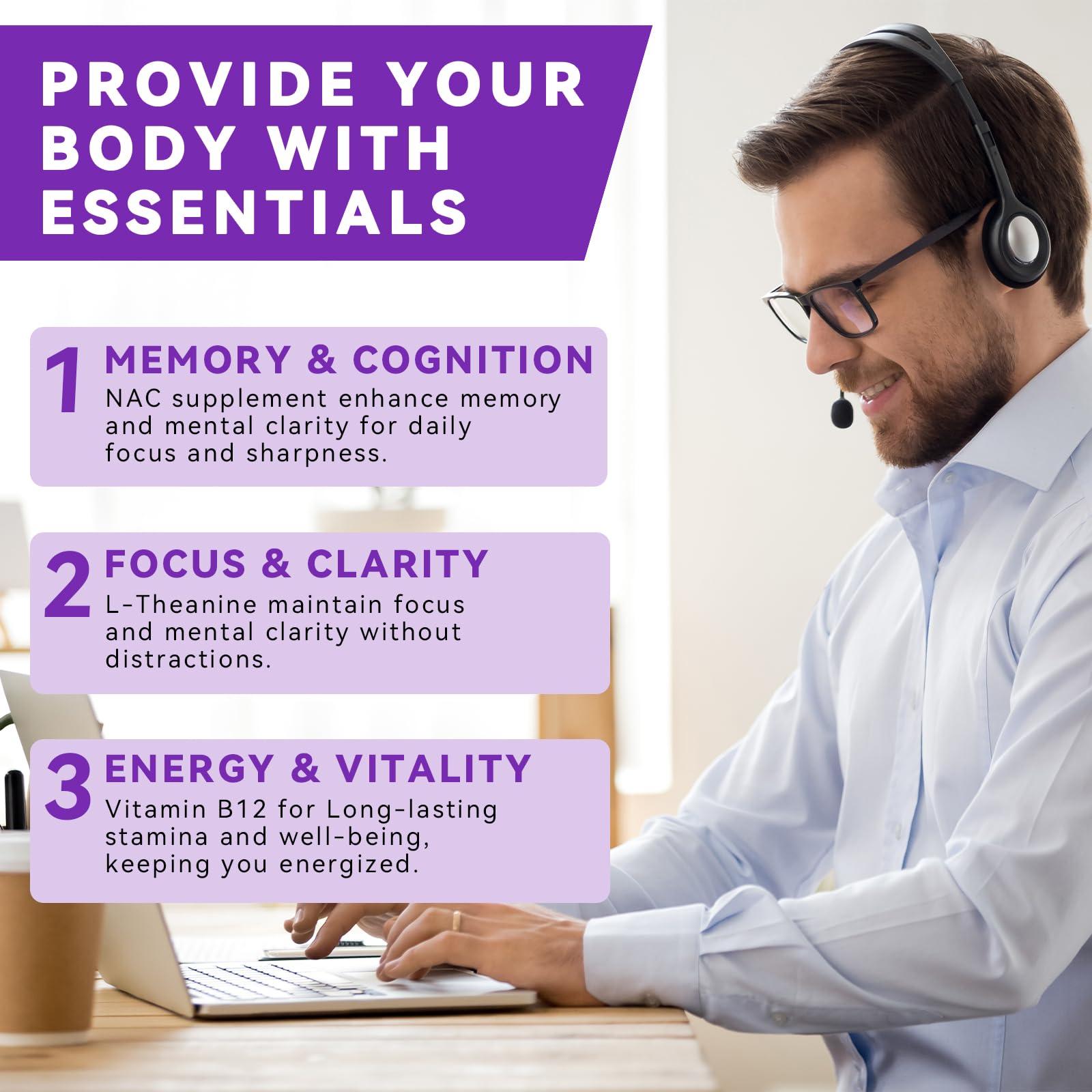 Open Kedicy bottle reveals capsules and pepper extract for absorption.