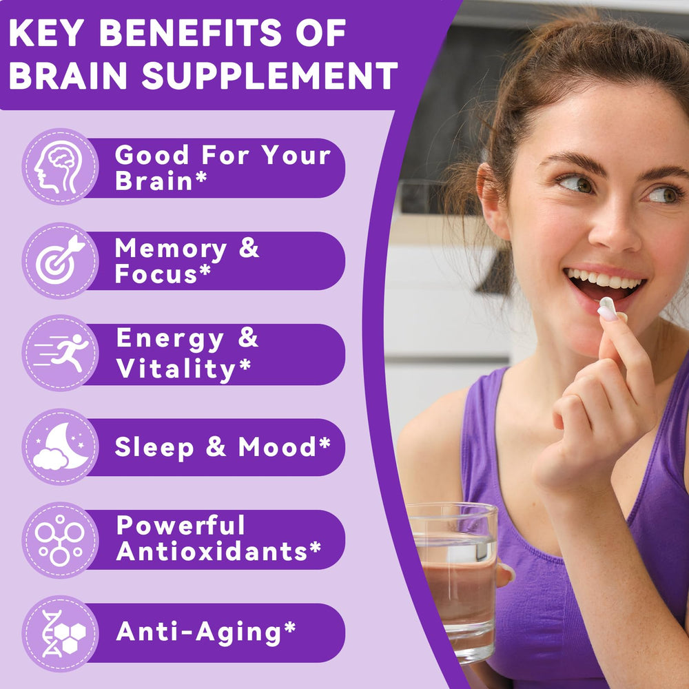 Kedicy packaging shows a 30-day vegan brain supplement.