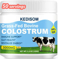 KEDISOM Grass-Fed Bovine Colostrum Powder — Liposomal IgG 60% (3000 mg) | Easy Mix, Unflavored, 50 Servings