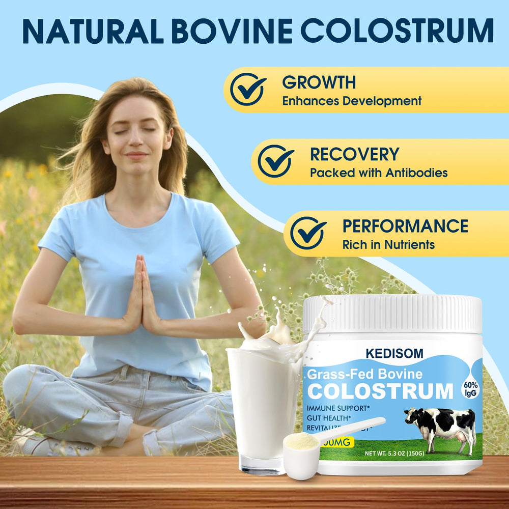 KEDISOM US-sourced colostrum emphasizes ethical sourcing and quality.