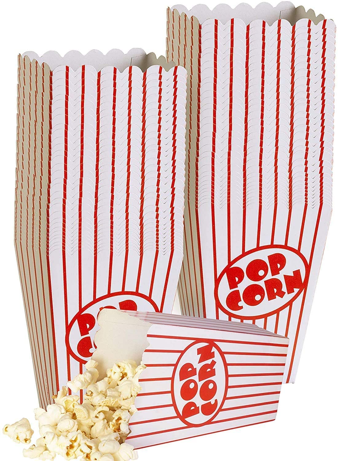 kedudes 80-pack popcorn boxes 11oz, sturdy party supplies for gatherings and movie nights