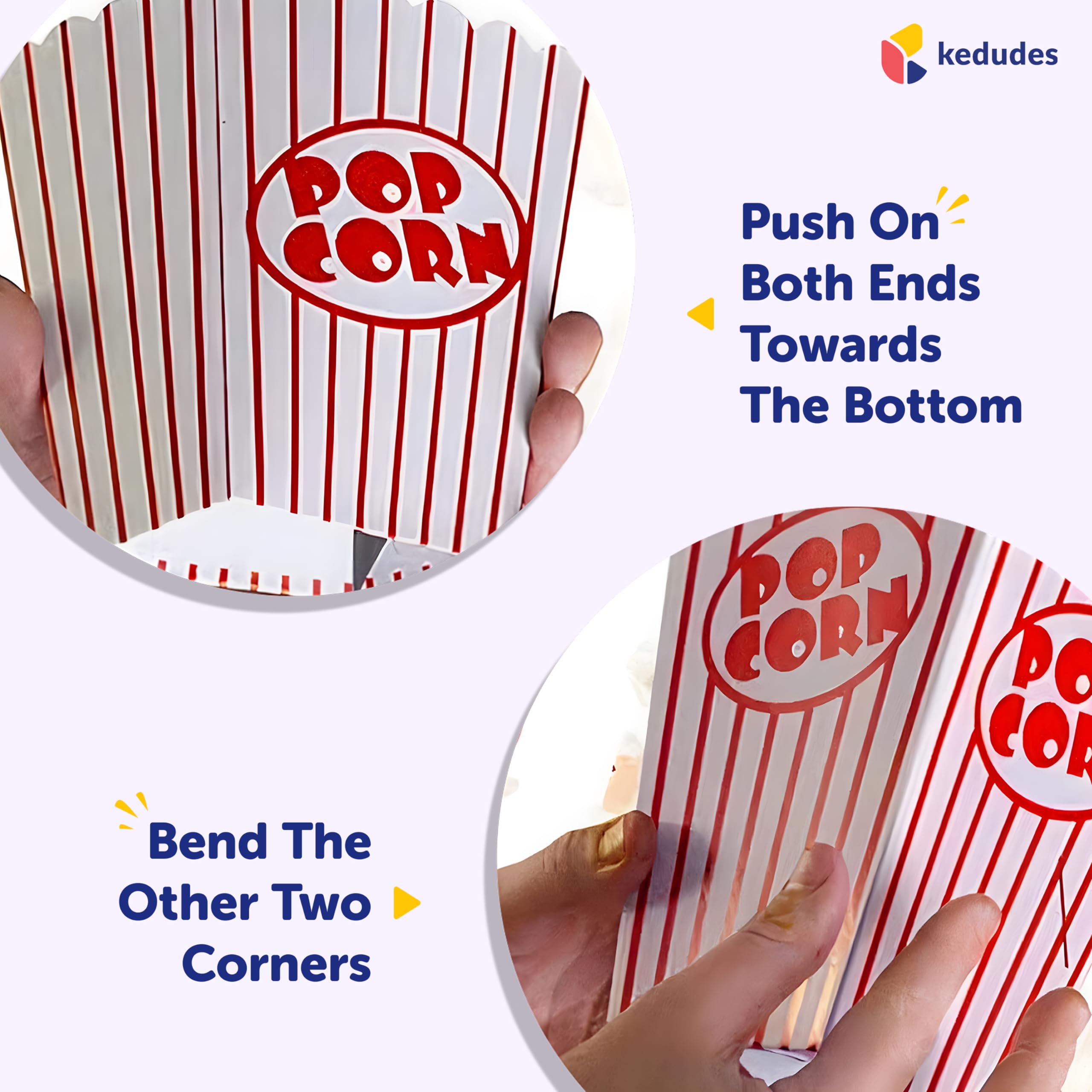 kedudes oil-proof paper bags—grease resistant for clean hands during snacking