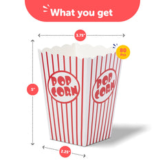 kedudes theater-style popcorn boxes—oil-proof and mess-free for popcorn machines