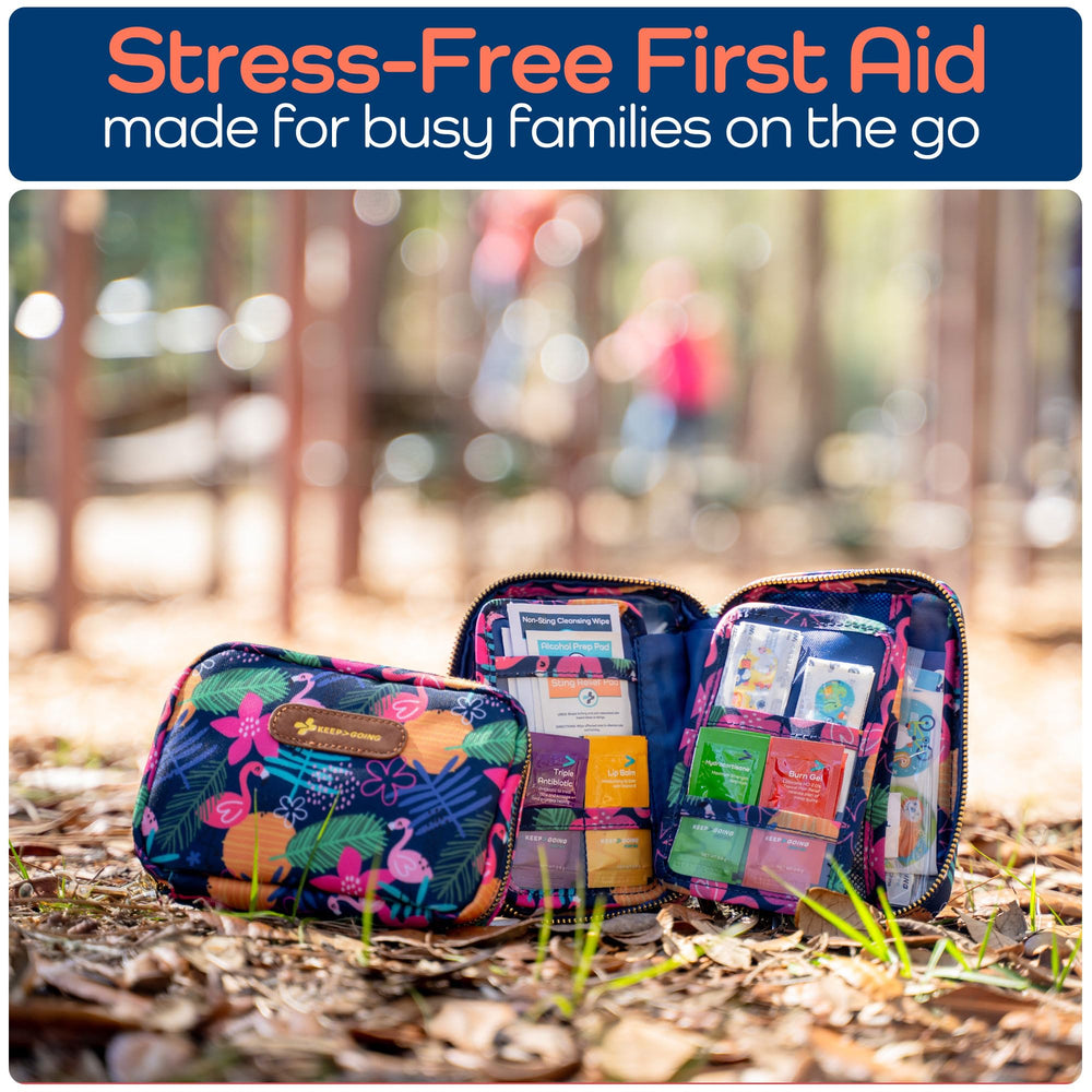 KEEP>GOING burn-relief items provide quick comfort during small mishaps