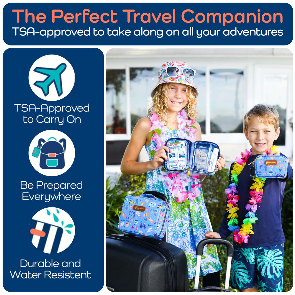 Compact KeepGoing kit fits purse or diaper bag for quick care
