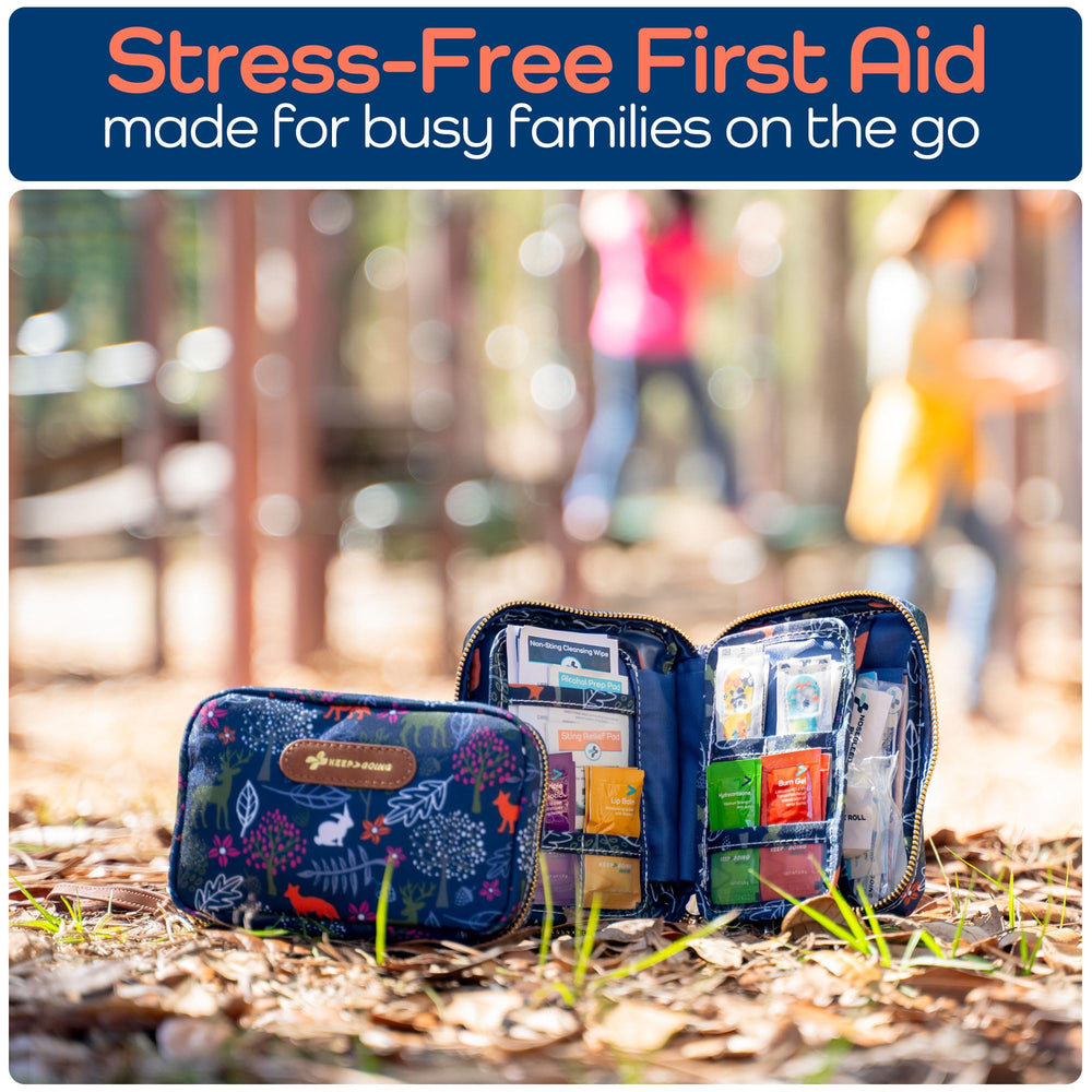 KEEP>GOING first aid guide included for quick reference