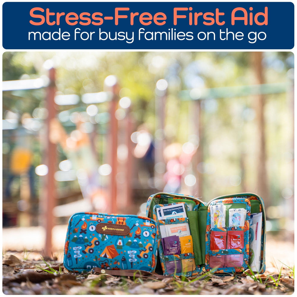 KEEP>GOING KeepGoing kit fits diaper bags and purses for quick access.