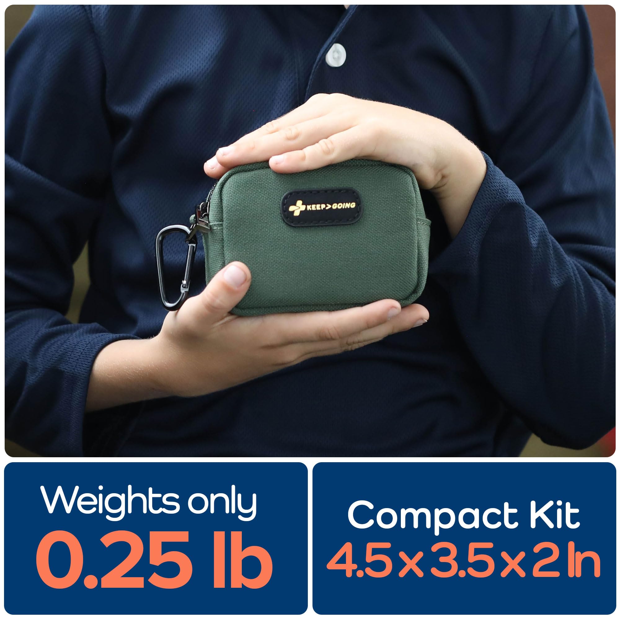 KEEP>GOING KeepGoing Kids Travel Kit ready for diaper bag use.