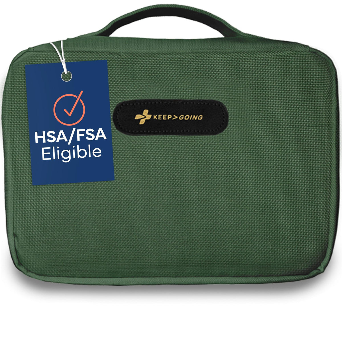 KEEP>GOING large home first aid kit case with organized storage for families.